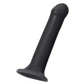 Черный фаллос на присоске Silicone Bendable Dildo XL - 20 см. - Strap-on-me - купить с доставкой в Одинцово