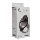 Черное эрекционное виброкольцо Pure Passion Midnight - Lola Games - в Одинцово купить с доставкой