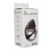 Черное эрекционное виброкольцо Pure Passion Sunset - Lola Games - в Одинцово купить с доставкой