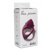 Бордовое эрекционное виброкольцо Pure Passion Sunset - Lola Games - в Одинцово купить с доставкой