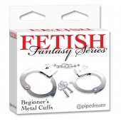 Металлические наручники Beginner s Metal Cuffs - Pipedream - купить с доставкой в Одинцово
