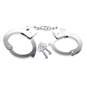 Металлические наручники Beginner s Metal Cuffs - Pipedream - купить с доставкой в Одинцово