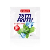 Пробник гель-смазки Tutti-frutti со вкусом мяты - 4 гр. - Биоритм - купить с доставкой в Одинцово