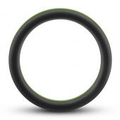 Черно-зеленое эрекционное кольцо Silicone Go Pro Cock Ring - Blush Novelties - в Одинцово купить с доставкой