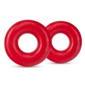 Набор из 2 красных эрекционных колец DONUT RINGS OVERSIZED - Blush Novelties - в Одинцово купить с доставкой