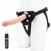 Регулируемые трусики с вибрирующей насадкой - 21 см. - Lux Fetish - купить с доставкой в Одинцово