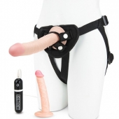 Регулируемые трусики с 2 насадками - 16 и 15 см. - Lux Fetish - купить с доставкой в Одинцово