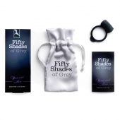 Темно-серое эрекционное кольцо Vibrating Love Ring с вибрацией - Fifty Shades of Grey - в Одинцово купить с доставкой