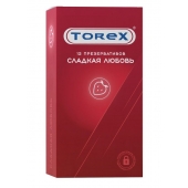 Презервативы Torex  Сладкая любовь  с ароматом клубники - 12 шт. - Torex - купить с доставкой в Одинцово