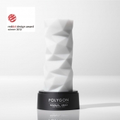 Белый 3D мастурбатор POLYGON - Tenga - в Одинцово купить с доставкой