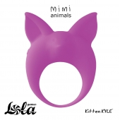 Фиолетовое эрекционное кольцо Kitten Kyle - Lola Games - в Одинцово купить с доставкой