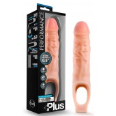 Телесный реалистичный фаллоудлинитель 9 Inch Silicone Cock Sheath Penis Extender - 22,86 см. - Blush Novelties - в Одинцово купить с доставкой