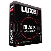 Черные презервативы LUXE Royal Black Collection - 3 шт. - Luxe - купить с доставкой в Одинцово