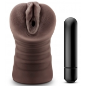 Коричневый мастурбатор-вагина Hot Chocolate Brianna - Blush Novelties - в Одинцово купить с доставкой