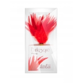 Красный перьевой тиклер Plume - 23 см. - Lola Lingerie - купить с доставкой в Одинцово