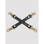 Черный фиксатор для манжет Bound to You Faux Leather Hogtie - Fifty Shades of Grey - купить с доставкой в Одинцово
