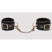 Черные наручники Bound to You Faux Leather Wrist Cuffs - Fifty Shades of Grey - купить с доставкой в Одинцово