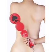 Шлёпалка  Пики  с анальным плагом - LOVETOY (А-Полимер) - купить с доставкой в Одинцово