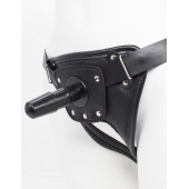 Черный пояс для насадок CLASS STRAP Restyling - LOVETOY (А-Полимер) - купить с доставкой в Одинцово