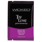 Лубрикант на водной основе для использования с игрушками WICKED Toy Love - 3 мл. - Wicked - купить с доставкой в Одинцово
