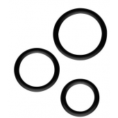 Набор из 3 эрекционных колец SILICONE COCKRINGS - Dream Toys - в Одинцово купить с доставкой