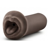 Коричневый мастурбатор-ротик Naughty Nicole - Blush Novelties - в Одинцово купить с доставкой