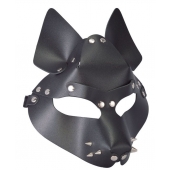 Черная маска Wolf с шипами - Sitabella - купить с доставкой в Одинцово