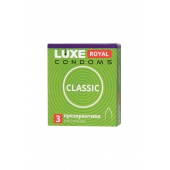 Гладкие презервативы LUXE Royal Classic - 3 шт. - Luxe - купить с доставкой в Одинцово