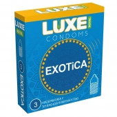 Текстурированные презервативы LUXE Royal Exotica - 3 шт. - Luxe - купить с доставкой в Одинцово