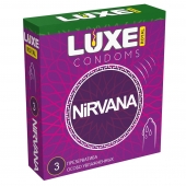 Презервативы с увеличенным количеством смазки LUXE Royal Nirvana - 3 шт. - Luxe - купить с доставкой в Одинцово