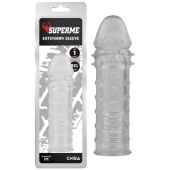 Прозрачная реалистичная насадка на пенис Extra Texture Sleeve - 16,2 см. - Chisa - в Одинцово купить с доставкой
