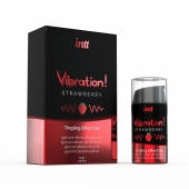 Жидкий интимный гель с эффектом вибрации Vibration! Strawberry - 15 мл. - INTT - купить с доставкой в Одинцово