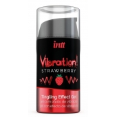 Жидкий интимный гель с эффектом вибрации Vibration! Strawberry - 15 мл. - INTT - купить с доставкой в Одинцово