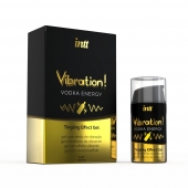 Жидкий интимный гель с эффектом вибрации Vibration! Vodka Energy - 15 мл. - INTT - купить с доставкой в Одинцово