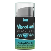 Жидкий интимный гель с эффектом вибрации Vibration! Gin   Tonic - 15 мл. - INTT - купить с доставкой в Одинцово