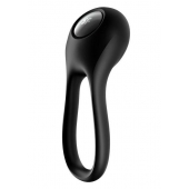 Черное эрекционное виброкольцо Majestic Duo - Satisfyer - в Одинцово купить с доставкой