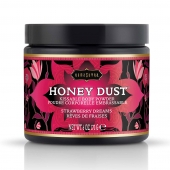 Пудра для тела Honey Dust Body Powder с ароматом клубники - 170 гр. - Kama Sutra - купить с доставкой в Одинцово