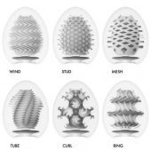 Набор из 6 мастурбаторов Tenga EGG IV с различным рельефом - Tenga - в Одинцово купить с доставкой