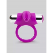 Лиловое виброкольцо с пультом ДУ Remote Control Cock Ring - Happy Rabbit - в Одинцово купить с доставкой
