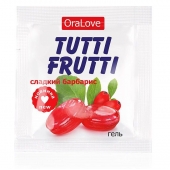 Гель-смазка Tutti-frutti со вкусом барбариса - 4 гр. - Биоритм - купить с доставкой в Одинцово