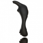 Черное эрекционное кольцо с двумя моторами Zeus Dual Vibe Cock Ring - FeelzToys - в Одинцово купить с доставкой