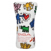 Мастурбатор-туба Keith Haring Soft Tube CUP - Tenga - в Одинцово купить с доставкой