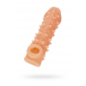 Телесная закрытая насадка с пупырышками Cock Sleeve Size M - 15,6 см. - KOKOS - в Одинцово купить с доставкой