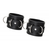 Черные наручники Anonymo на сцепке - ToyFa - купить с доставкой в Одинцово