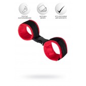 Красно-черные велюровые оковы Anonymo - ToyFa - купить с доставкой в Одинцово