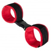 Красно-черные велюровые оковы Anonymo - ToyFa - купить с доставкой в Одинцово