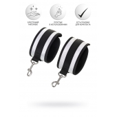 Серебристо-черные наручники Anonymo - ToyFa - купить с доставкой в Одинцово