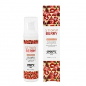 Разогревающее массажное масло  с ароматом клубники Gourmet Strawberry - 50 мл. - Exsens - купить с доставкой в Одинцово
