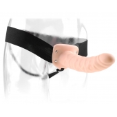 Полый страпон 8  Hollow Strap-On телесного цвета - 19 см. - Pipedream - купить с доставкой в Одинцово