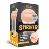 Мастурбатор-ротик ZOLO DEEP THROAT - Zolo - в Одинцово купить с доставкой